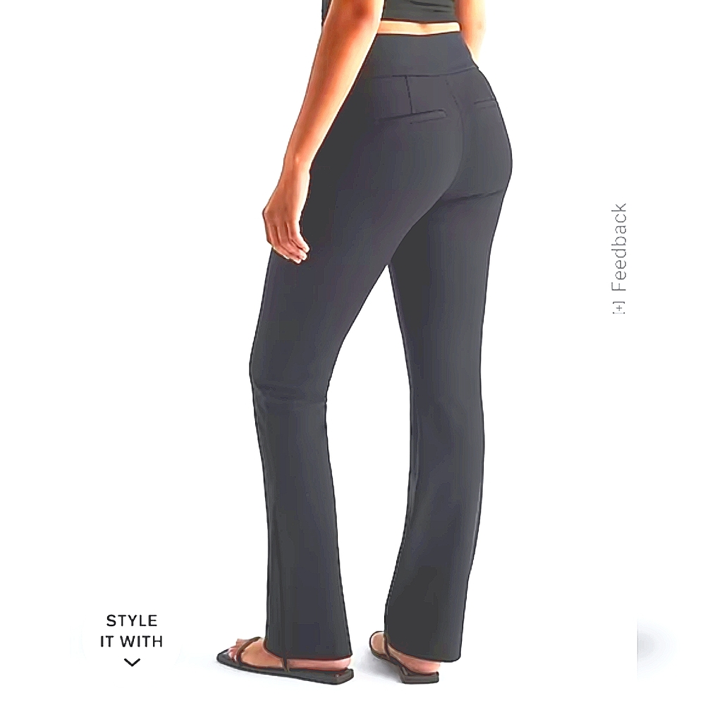 Express Pull On High Rise Bootcut Black Pants Sz XS